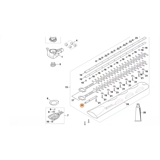 STIHL  Wspornik blaszany HA07 642 5100